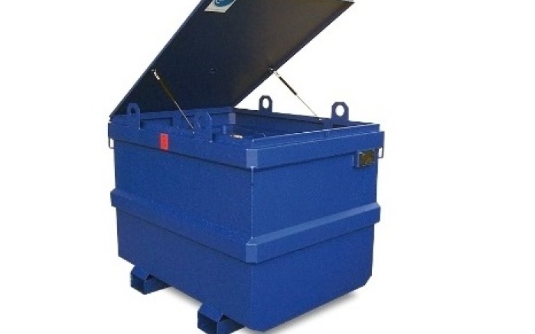 Mobiele diesel IBC 995 ltr. aggr aansl./aftank inst.