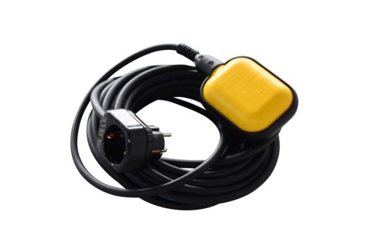 Vlotterschakelaar t.b.v. vuilwaterpomp 100-130V