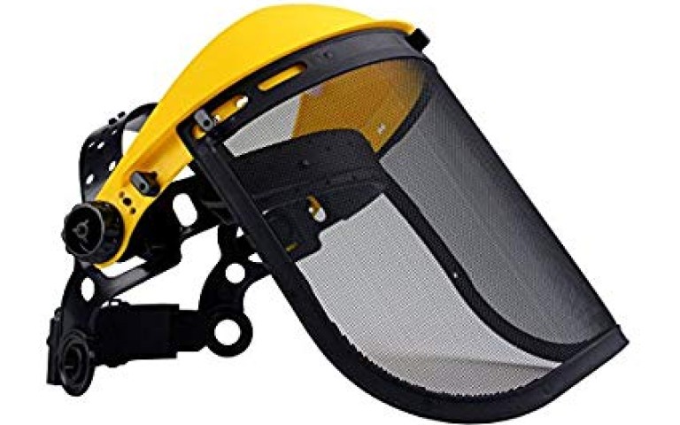 Helm met gelaatsbescherming