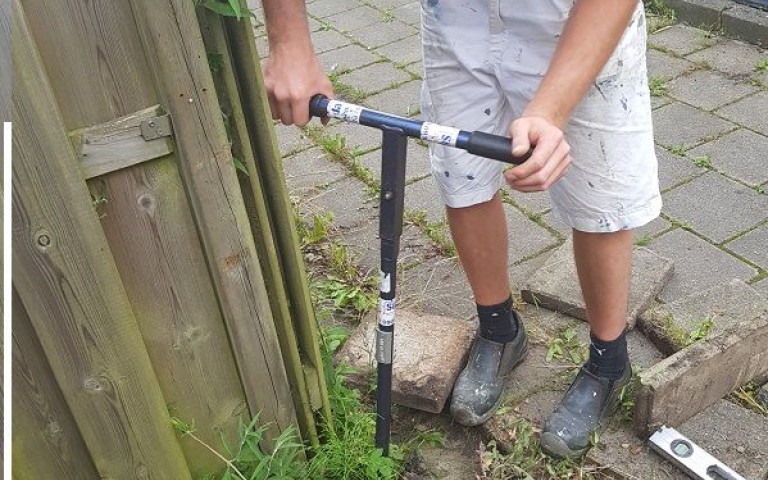 52CC 1450W benzine grondboor met 8-inch kernboren en 1 verlengstang, paalhekgatengraver voor landbouwgrond, tuinplanten, oranje zwart | NL 52CC 1450W benzine grondboor met 8-inch kernboren en 1 verlengstang, paalhekgatengraver voor landbouwgrond, tuinplanten, oranje zwart | NL